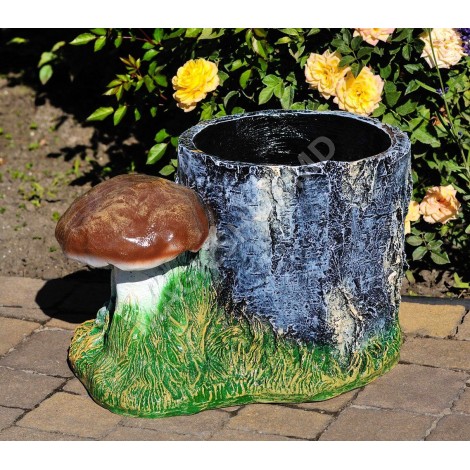 Горшок для цветов Cera Пенёк берёзовый